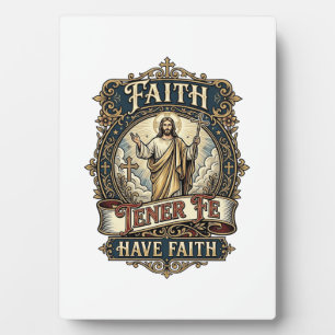 Jesus zweisprachige multikulturelle Familien-Shirt Fotoplatte
