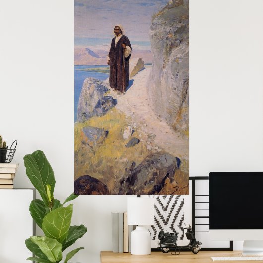 Jesusbild, das nach Galiläa zurückkehrt Poster (Heimbüro)