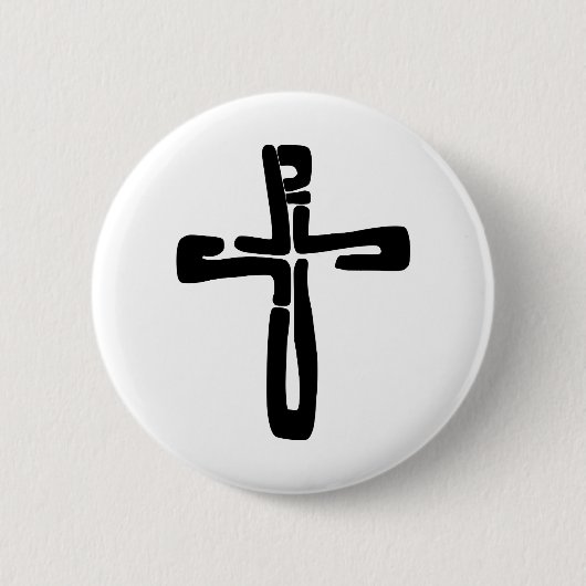 Jesusbriefe am Kreuz Button (Vorderseite)