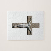 Jesuschrist auf einer Querskulptur Puzzle (Horizontal)