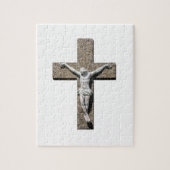 Jesuschrist auf einer Querskulptur Puzzle (Vertikal)