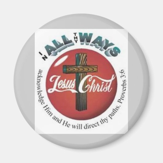 JesusChrist Button Magnet (Vorne)