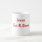 JesusGot-R-Getan Kaffeetasse (Mittel)