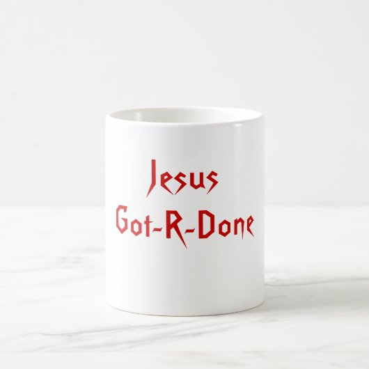 JesusGot-R-Getan Kaffeetasse (Mittel)