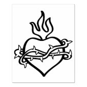 Jesusherz 2 Illustrationsmuster Kunst Briefmarke Gummistempel (Prägung)