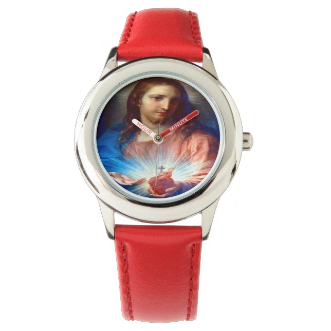 Jesusherz Armbanduhr (Vorderseite)