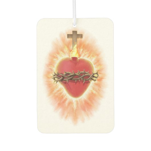 Jesusherz Autolufterfrischer (Vorderseite)