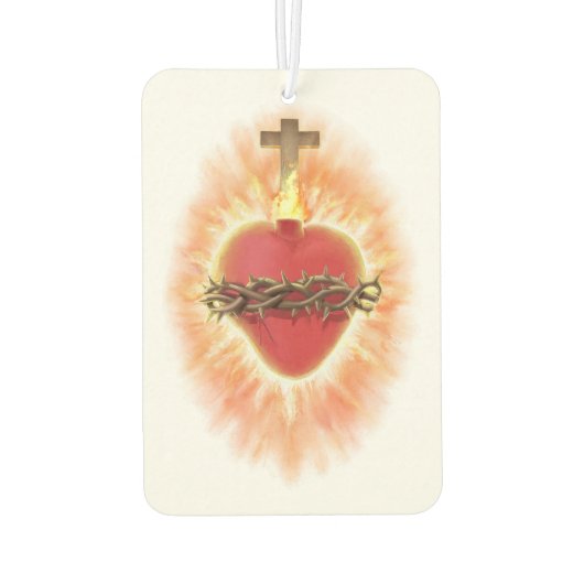 Jesusherz Autolufterfrischer (Rückseite)