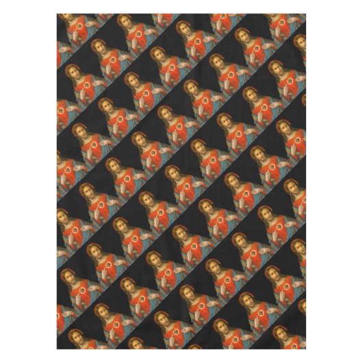 Jesusherz c1899 Deutschland Tischdecke (Vorderseite)