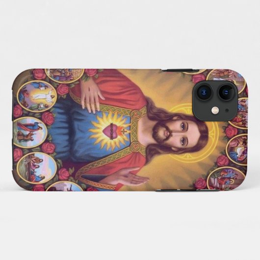 Jesusherz Case-Mate iPhone Hülle (Rückseite (Horizontal))