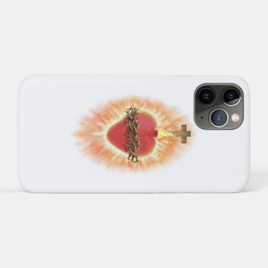 Jesusherz Case-Mate iPhone Hülle (Rückseite (Horizontal))