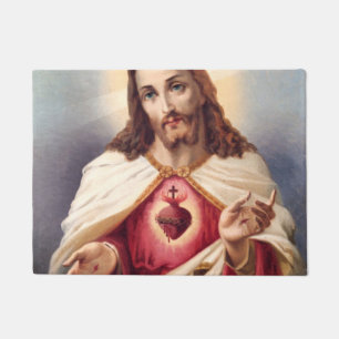 Jesusherz Fußmatte