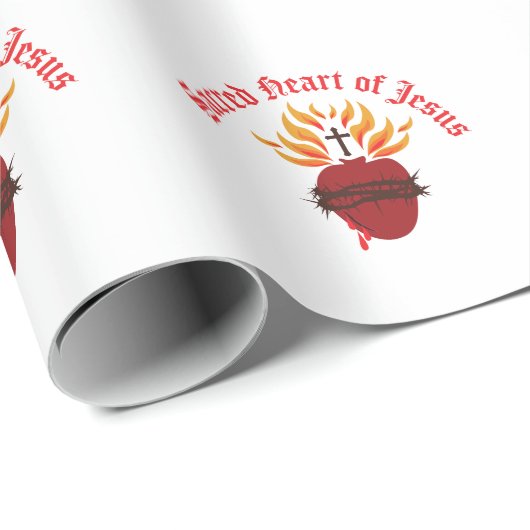 Jesusherz Geschenkpapier (Rolleneckpunkt)