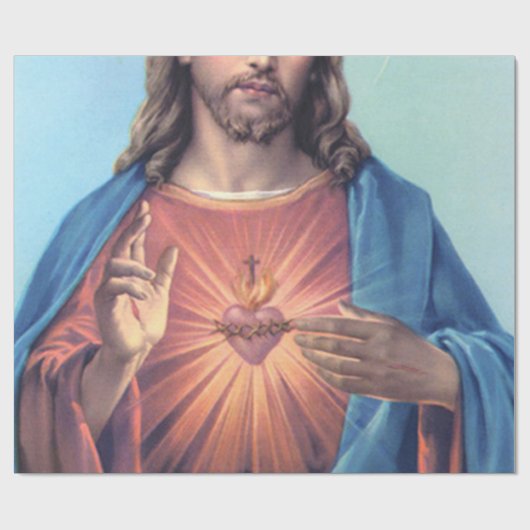 Jesusherz Geschenkpapier (Flach)