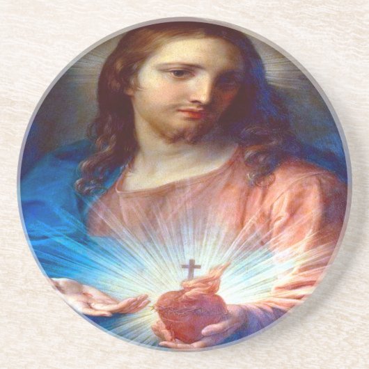 Jesusherz Getränkeuntersetzer (Vorne)