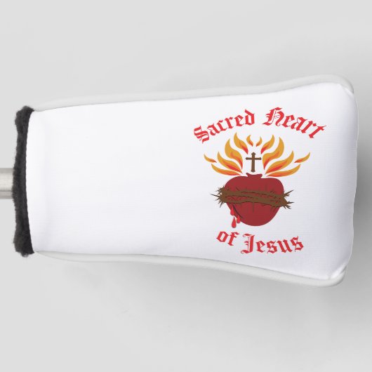 Jesusherz Golf Headcover (Vorderseite)