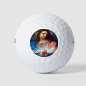 Jesusherz Golfball (Vorderseite)