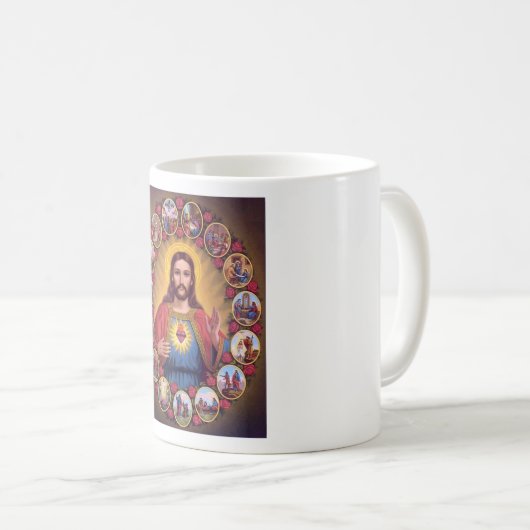 Jesusherz Kaffeetasse (VorderseiteRechts)