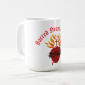 Jesusherz Kaffeetasse (Vorderseite Links)