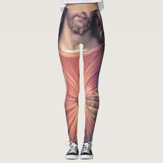 Jesusherz Leggings (Vorderseite)