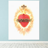 Jesusherz Leinwanddruck (Insitu (Holzboden))