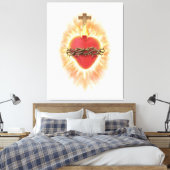 Jesusherz Leinwanddruck (Insitu (Schlafzimmer))