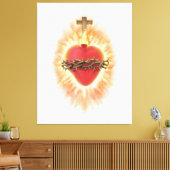 Jesusherz Leinwanddruck (Insitu (Wohnzimmer))