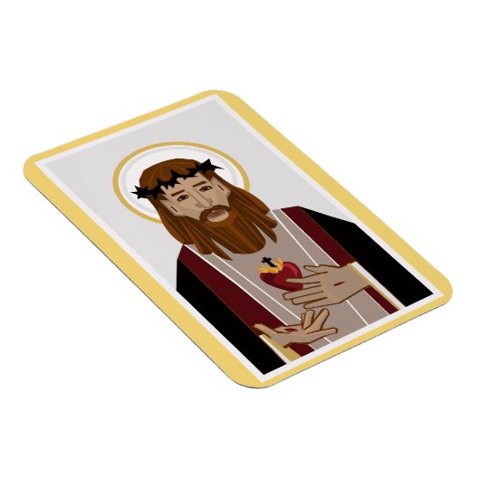 Jesusherz Magnet (Rechte Seite)