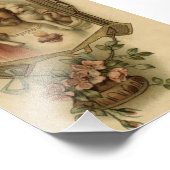 Jesusherz mit Lamm Fotodruck (Ecke)