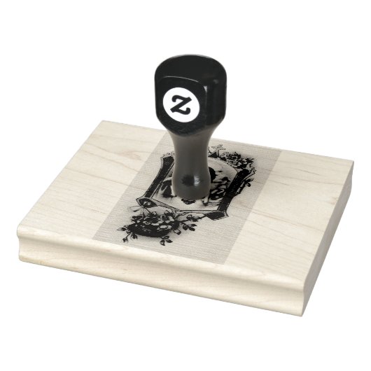 Jesusherz mit Lamm Gummistempel (Stempel)