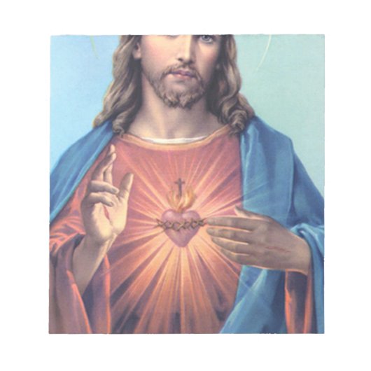 Jesusherz Notizblock (Vorderseite)