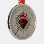 Jesusherz Ornament Aus Metall (Rechts)