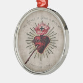 Jesusherz Ornament Aus Metall (Links)