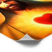 Jesusherz Poster (Ecke)