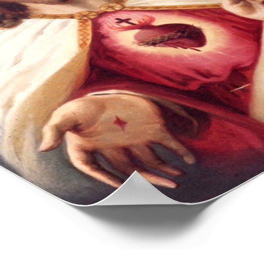Jesusherz Poster (Ecke)