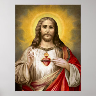 Jesusherz Poster