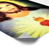 Jesusherz Poster (Ecke)