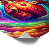 Jesusherz Poster (Ecke)