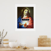 Jesusherz Poster (Küche)