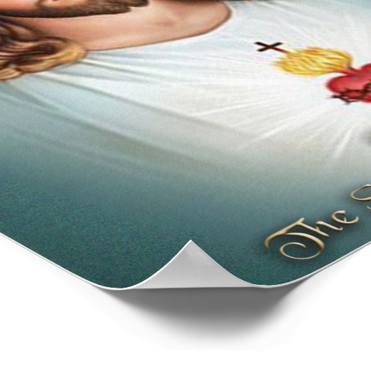 Jesusherz Poster (Ecke)