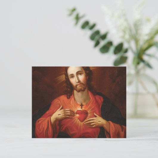 Jesusherz Postkarte (Stehend Vorderseite)