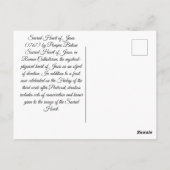 Jesusherz Postkarte (Rückseite)