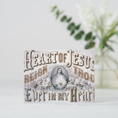 Jesusherz Postkarte (Stehend Vorderseite)