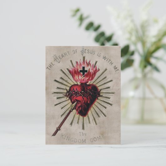 Jesusherz Postkarte (Stehend Vorderseite)