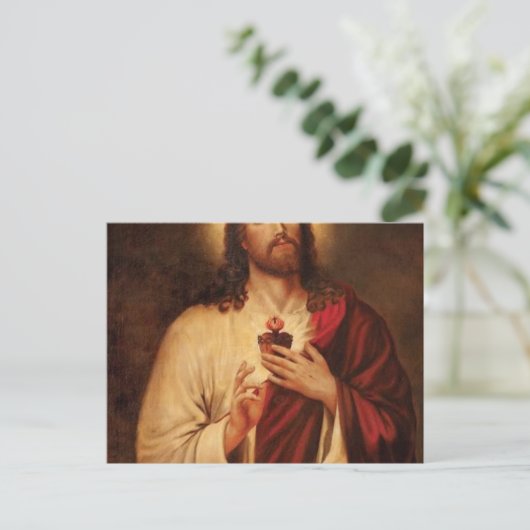 Jesusherz Postkarte (Stehend Vorderseite)