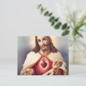 Jesusherz Postkarte (Stehend Vorderseite)