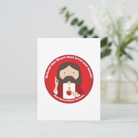 Jesusherz Postkarte (Stehend Vorderseite)