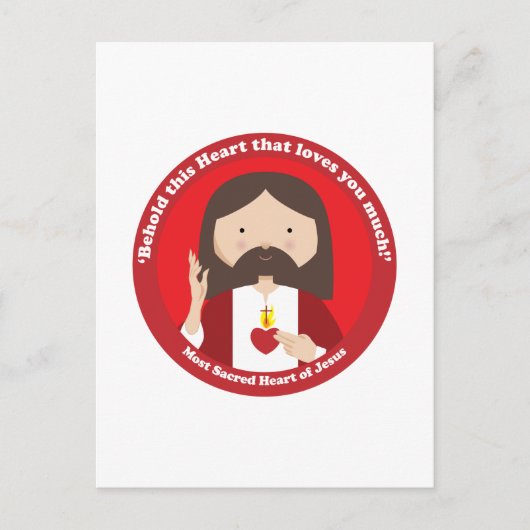 Jesusherz Postkarte (Vorderseite)