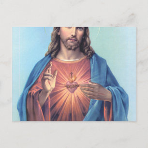 Jesusherz Postkarte