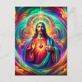 Jesusherz Postkarte